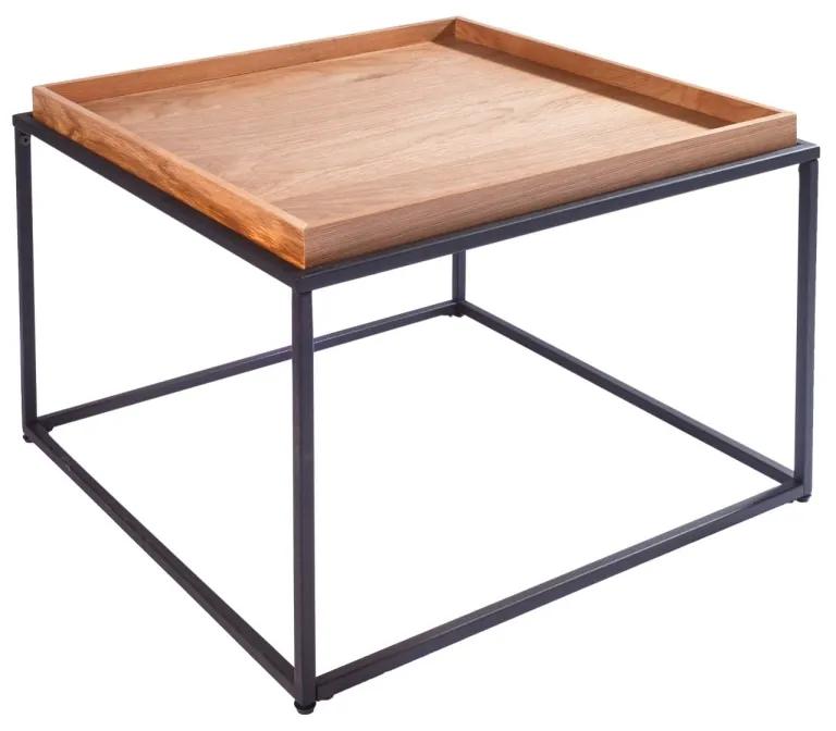 Dizajnový konferenčný stolík s táckou Factor 60 cm dub