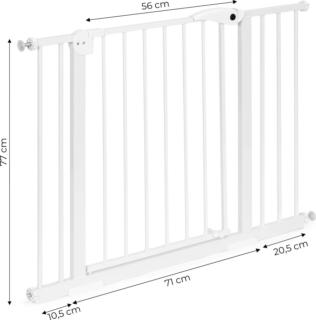 Bezpečnostná bránka ECOTOYS na schody 74–105 cm, nastaviteľná, bez vŕtania