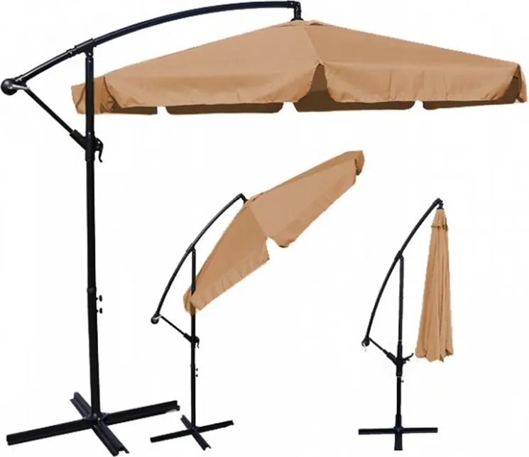 TRENDIE Záhradný slnečník Summer -  cappuccino 300 cm