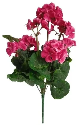 Umelá kvetina Muškát tmavoružová, 47 cm