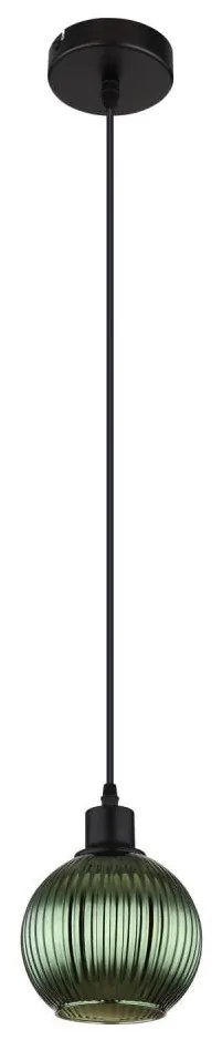 Globo 15638G - Luster na lanku ZUMBA 1xE27/25W/230V pr. 15 cm zelená GL7491