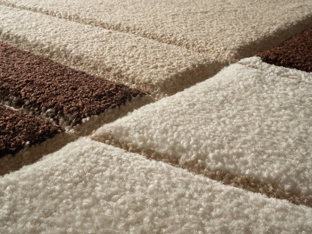 Spoltex, Kusový koberec Cascada Plus beige 6294, 120x170, béžová, chodba / predsieň