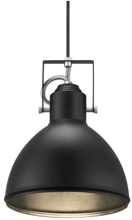 NORDLUX Priemyselné kovové závesné svietidlo ASLAK, 1xE27, 40W, čierne