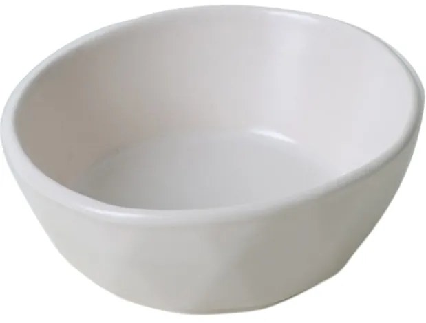 Súprava 6 kameninových misiek Facetta 12 cm, krémová