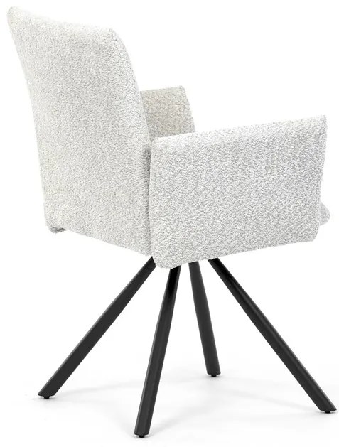 Autronic BONTEC Jedálenská stolička, krémová, látka bouclé, DCH-W1117 CRM2 Farba: Šedá