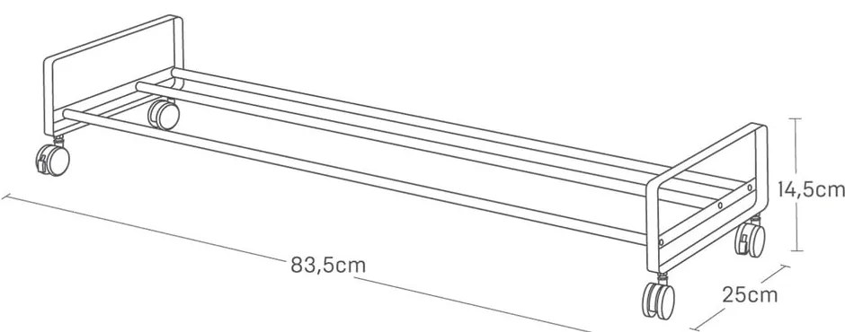 Biely kovový stojan na topánky 83,5x14,5x27,5 cm Tower – YAMAZAKI
