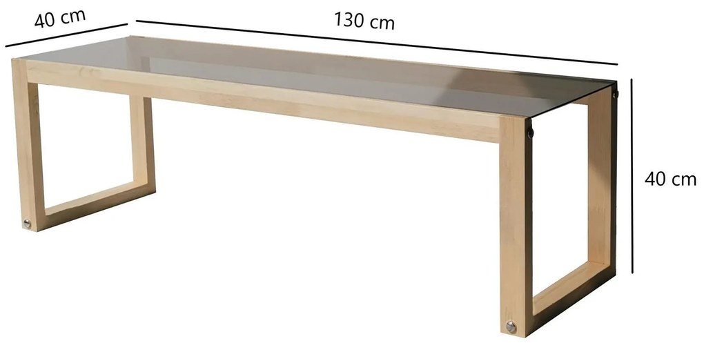 TV stolík Pevapa (natural) . Akcia -18%. Vlastná spoľahlivá doprava až k Vám domov. 1095489