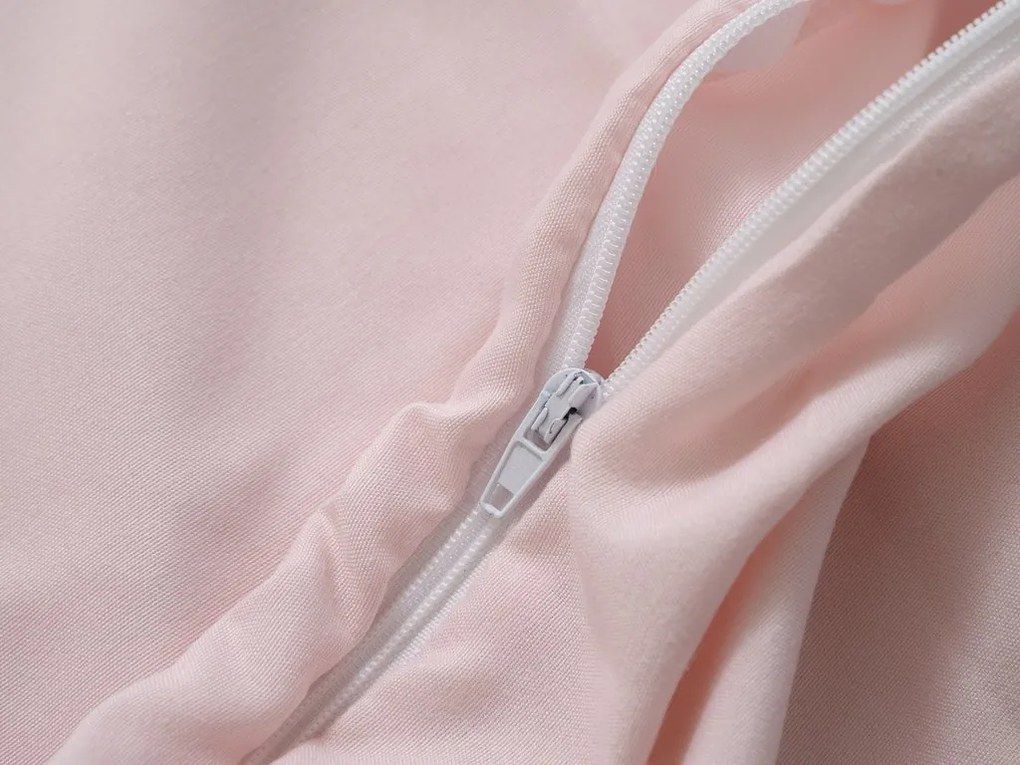 Letný paplón prešívaný 140x200 cm s obliečkou na vankúš SUMMER 70x90 cm, púdrovo ružový