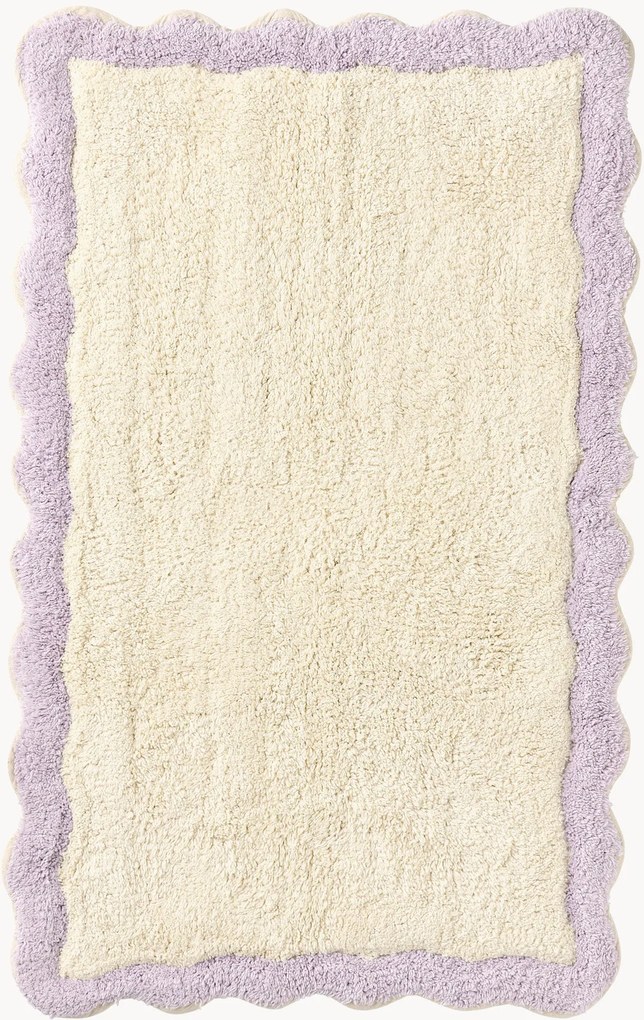 Bavlnená kúpeľňová predložka Scallop