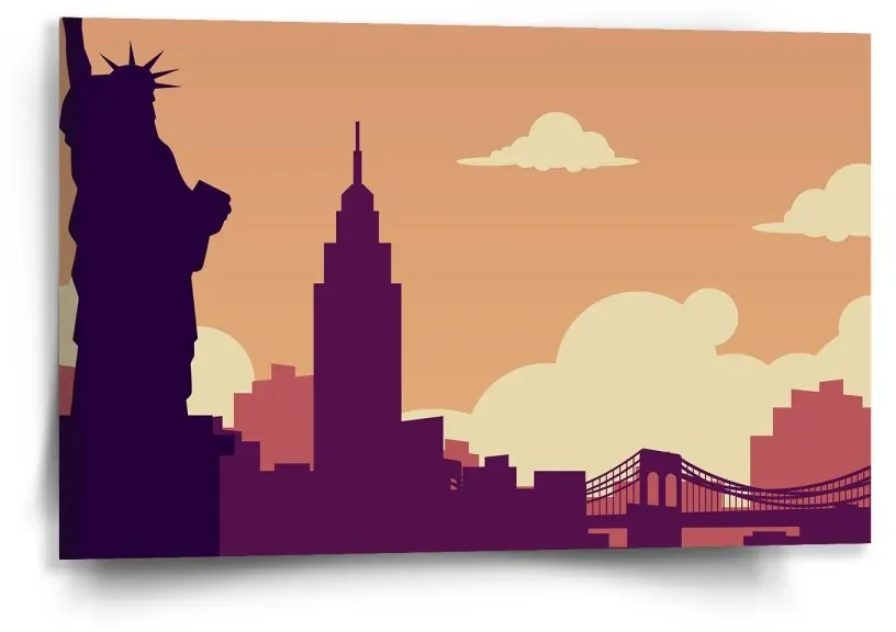 Sablio Obraz New York Socha slobody Art - 60x40 cm