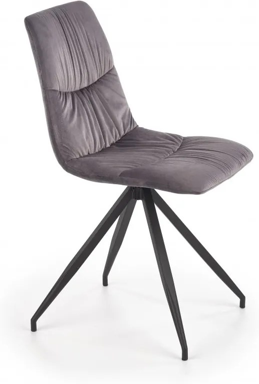 Jedálenská stolička K382 sivá / čierna Halmar
