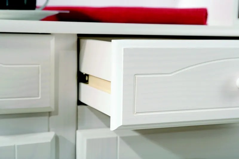 Vitrína In-Valencia, bielená borovica