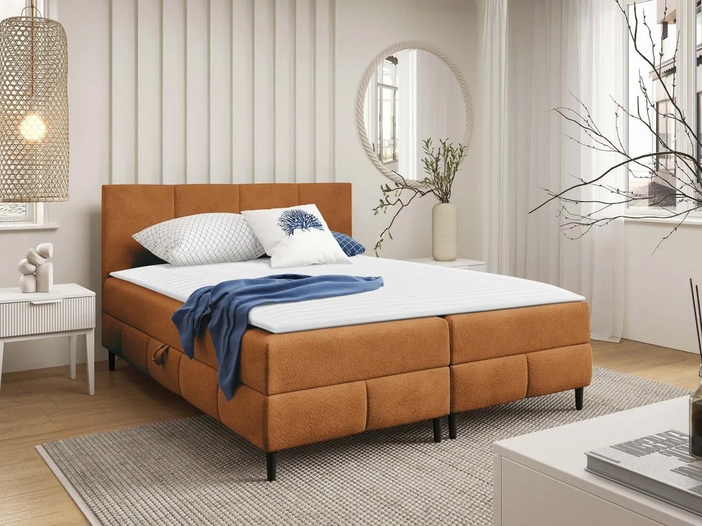Kontinentálna posteľ Centina 2, Rozmer postele: 140x200, Dostupné poťahy: Coral 20