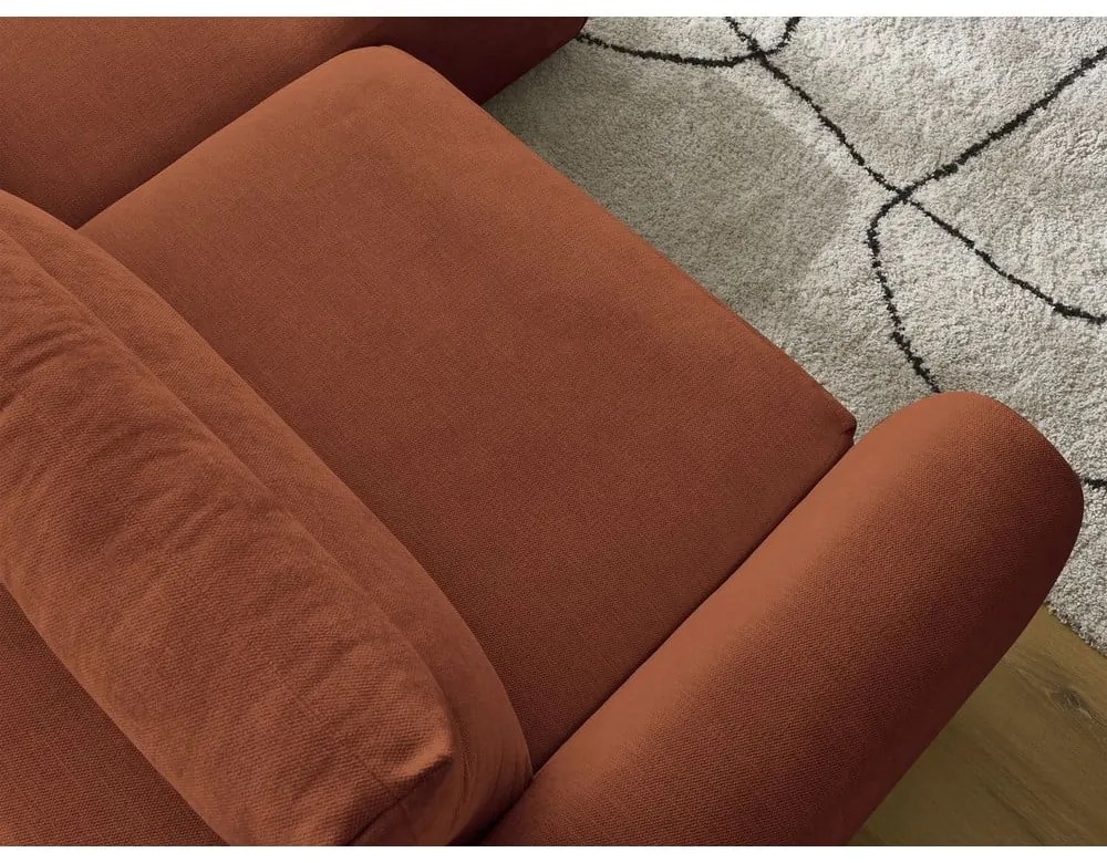 Oranžová rohová pohovka Aden – Bobochic Paris