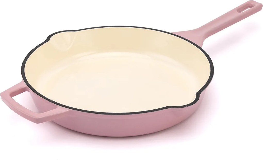 Elmich Smaltovaná liatinová panvica Ember 26 cm ružová