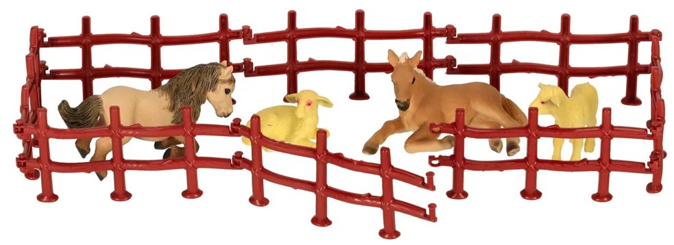 KIK Figurky zvířat v zoo sada 31 el.