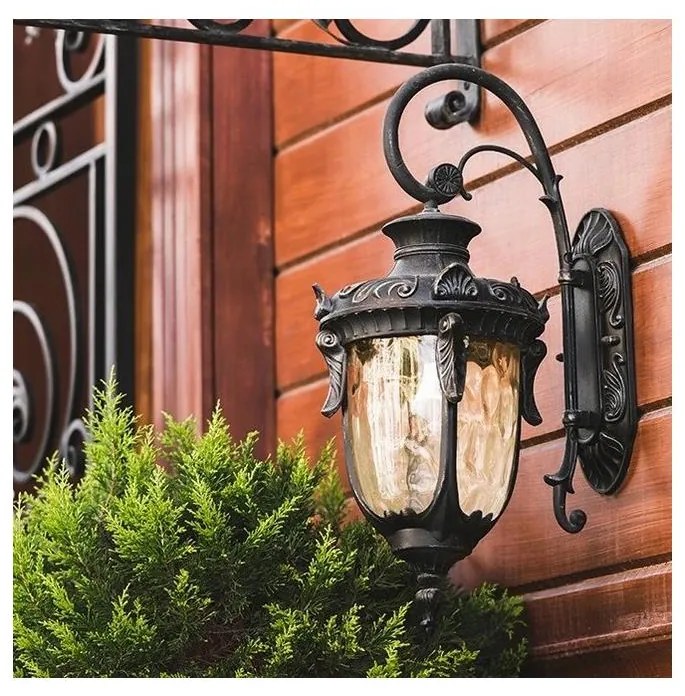 Elstead - Vonkajšie nástenné svietidlo PHILADELPHIA 1xE27/100W/230V IP44 čierna ED0380