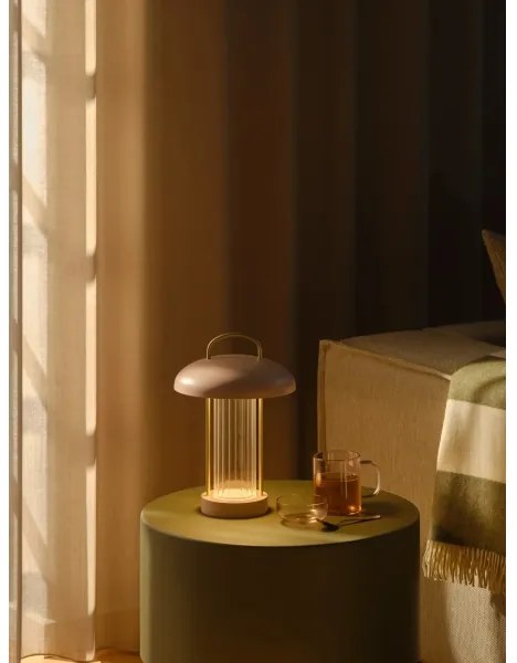 Nordlux - stmievateľná nabíjacia dotyková stolná lampa MIRANO LED/3W/3,7V ružová