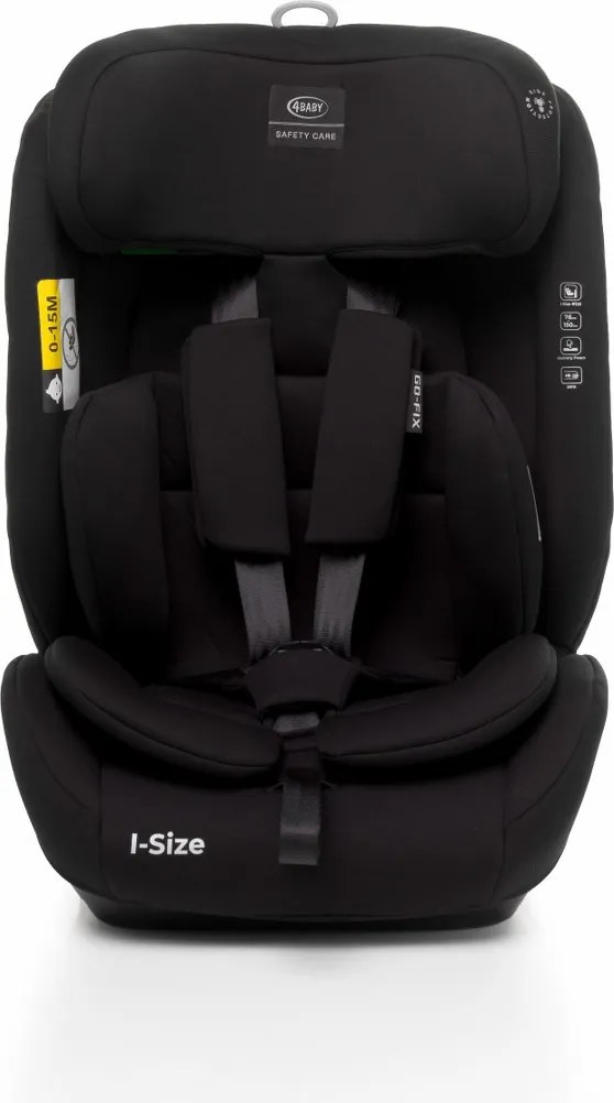 Autosedačka 4Baby GO-FIX BLACK I-SIZE 76-150CM
