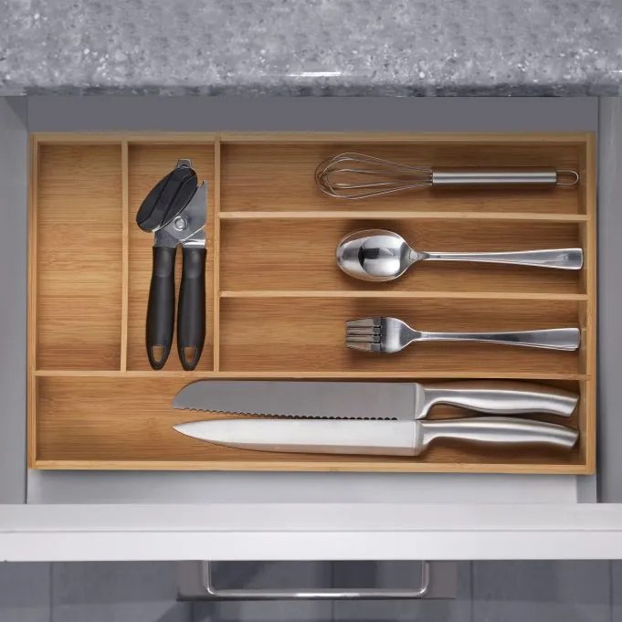 Bambusový príborník do zásuvky Relaxdays (46 cm) – RD10032177