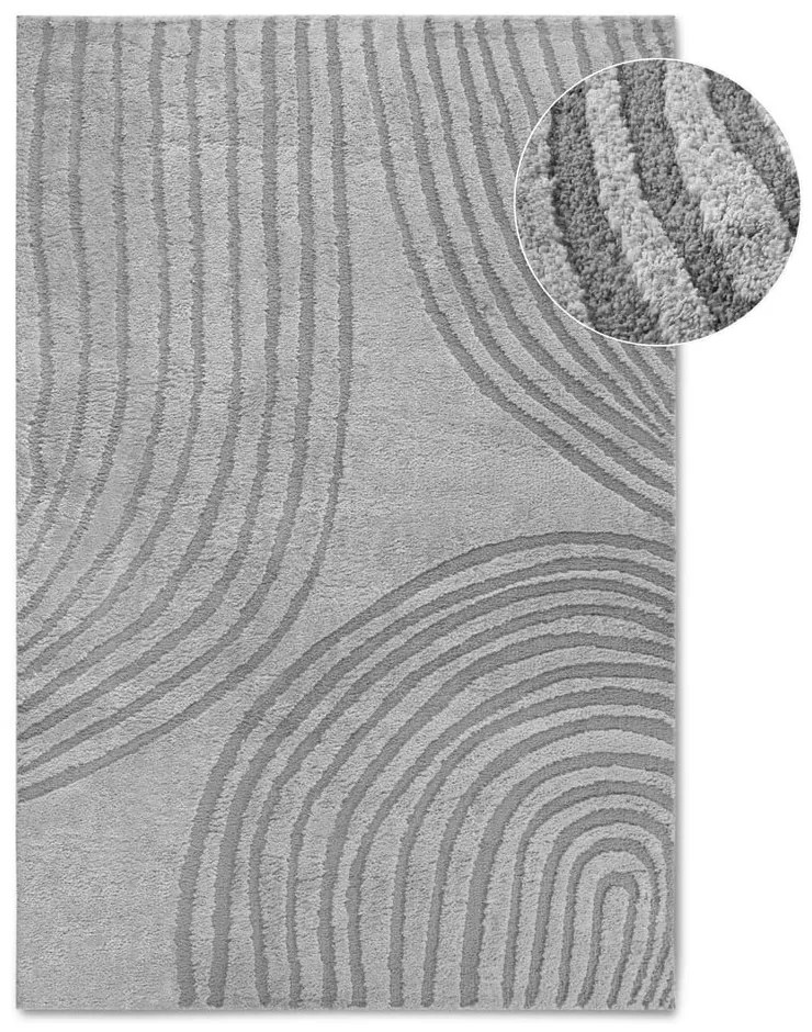 Sivý koberec 120x170 cm Pigment Light Grey – Elle Decoration