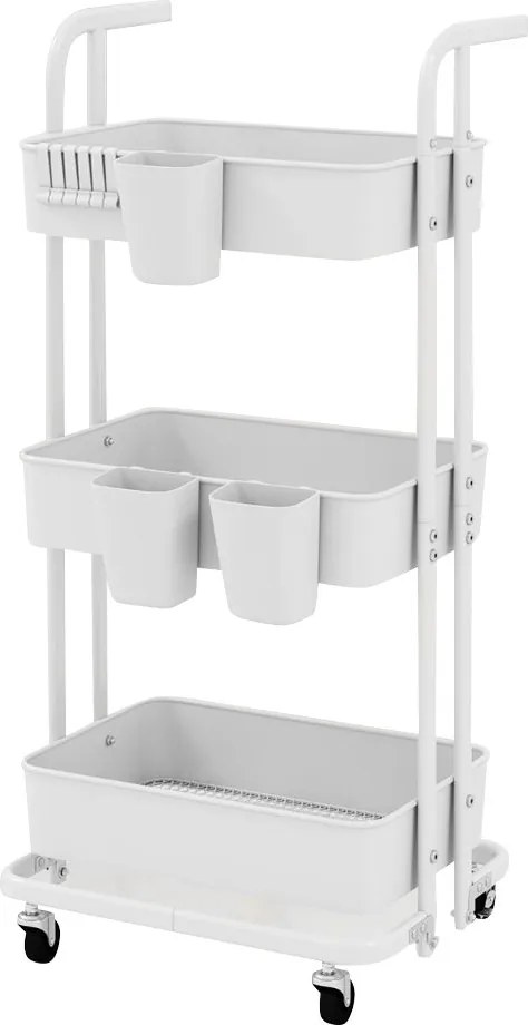 3-vrstvový skladací servírovací vozík