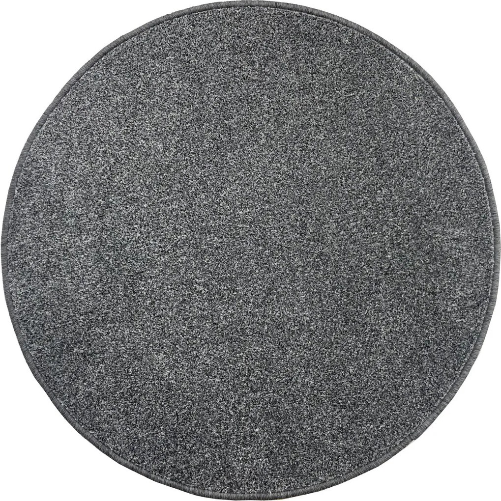 Kusový koberec Messina antra kruh, 120x120 (priemer) kruh, šedá, obývacia izba, Vopi