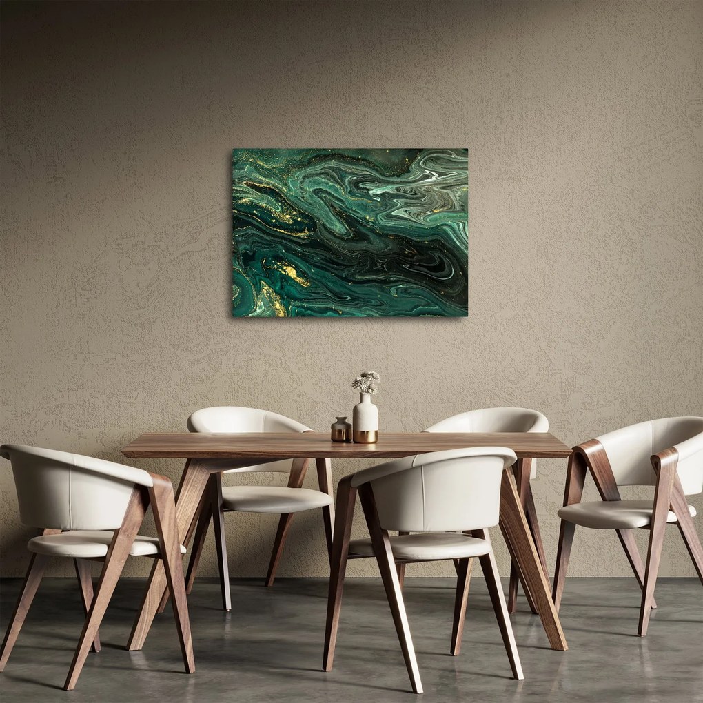 Obraz - Zelený mramor (70x50 cm)
