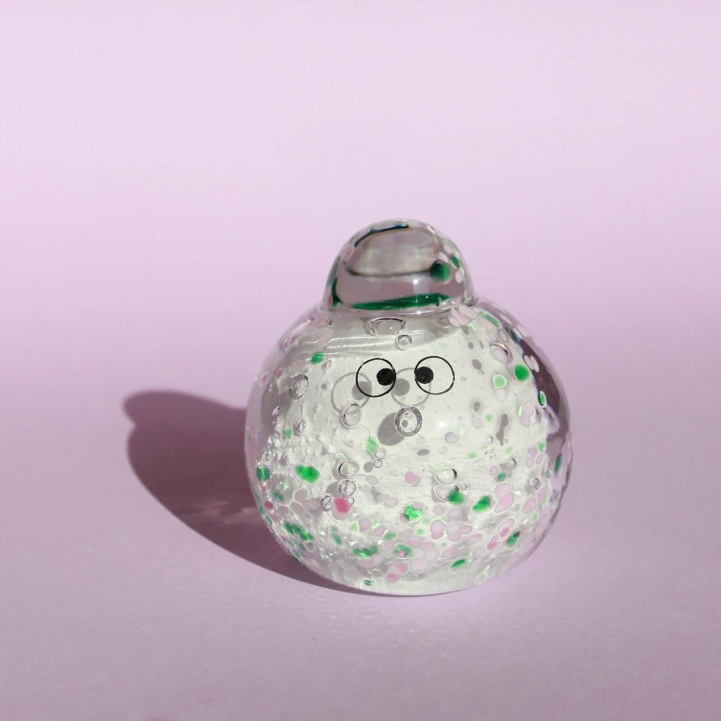 Studio Arhoj Sklenená figúrka Crystal Blob Small Dots