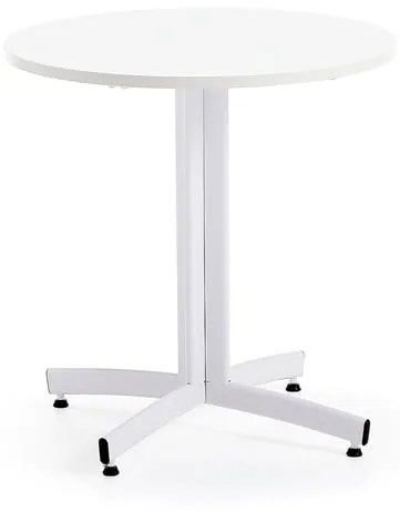 Okrúhly stôl SANNA, Ø700x720 mm, biela