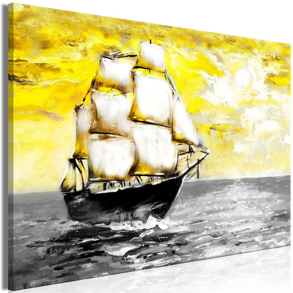 Artgeist Obraz - Spring Cruise (1 Part) Wide Yellow Veľkosť: 30x20, Verzia: Na talianskom plátne