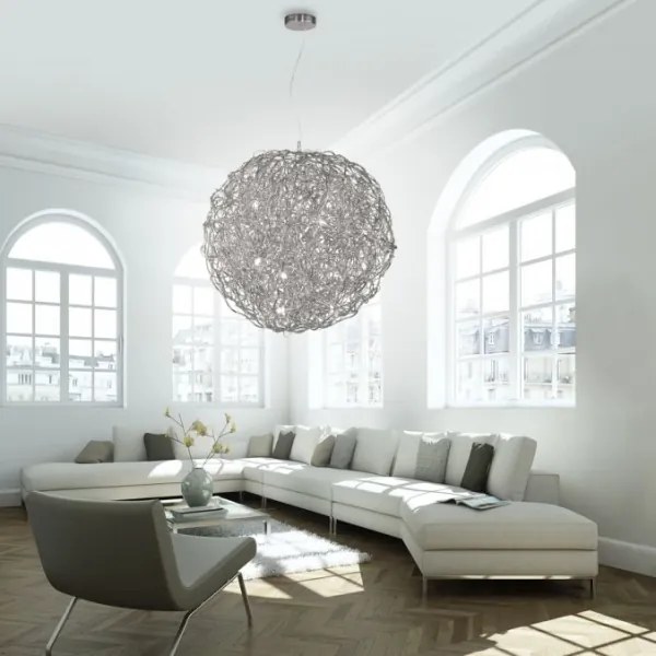 Paul Neuhaus 2019-21 - Luster na lanku SAREA 15xG9/40W/230V strieborná