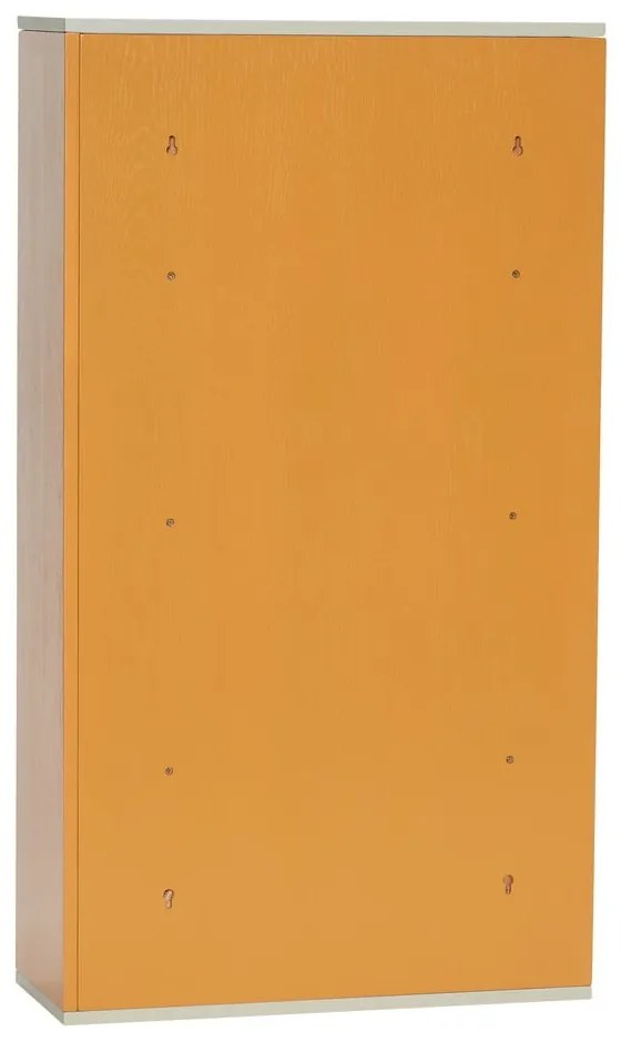 Oranžová nástenná knižnica z jaseňového dreva 60x109 cm Apollo – Hübsch