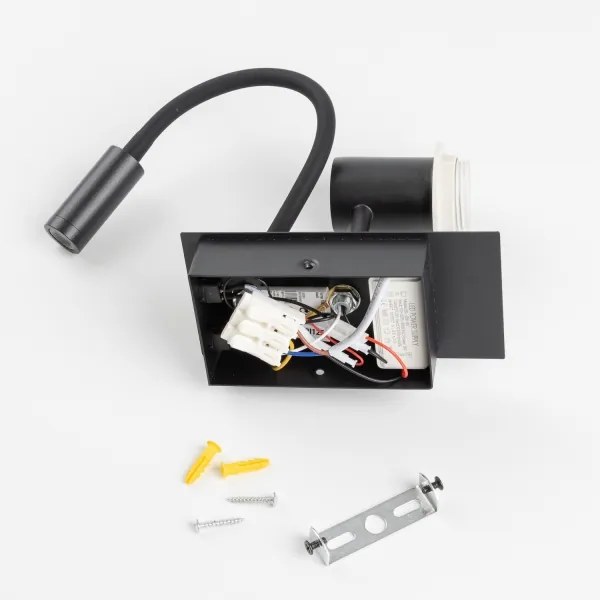 Brilagi - LED Nástenná lampa NUBILA 1xE27/25W/230V + LED/3W čierna/fialová