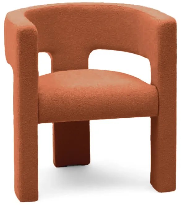 Oranžové designové kreslo ALPAH B