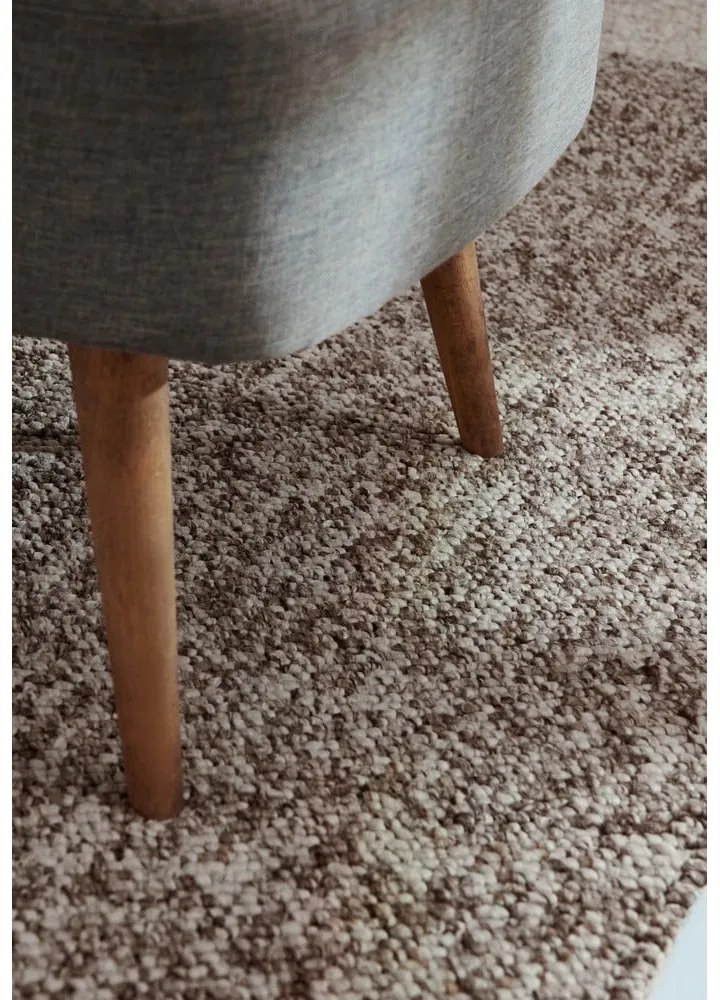 Sivý prateľný behúň 80x240 cm Rocco Taupe – Elle Decoration