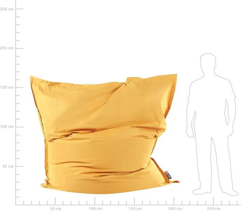 Sedací vak 180x230 cm Xxl (žltá). Vlastná spoľahlivá doprava až k Vám domov. 1009264