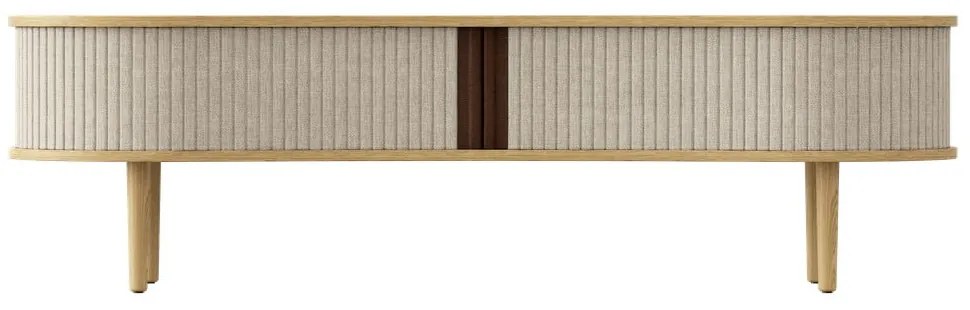 TV stolík v dekore duba v béžovo-prírodnej farbe 140x40 cm Audacious – UMAGE