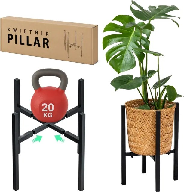 Stojan na kvety PILLAR čierny