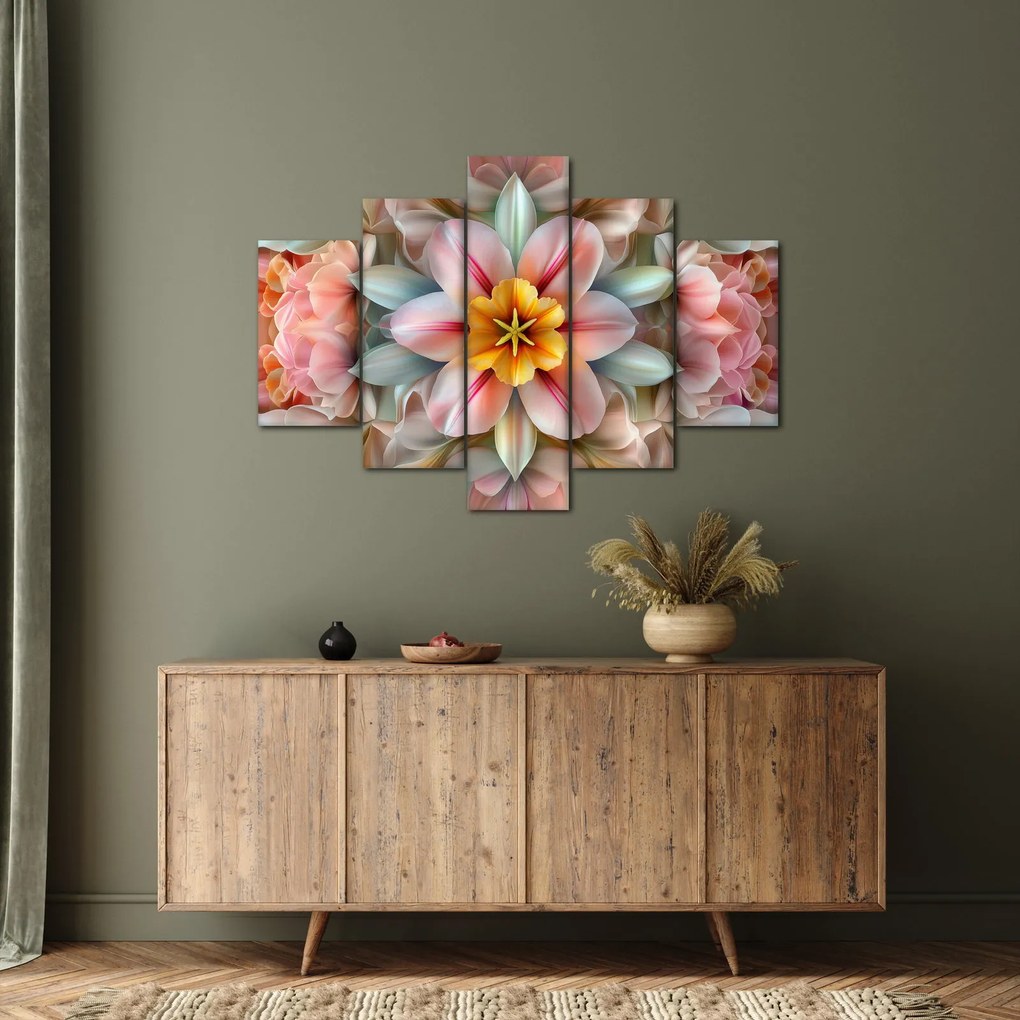 Obraz - Kaleidoskopický kvet (150x105 cm)