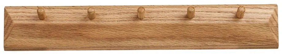 Nástenný vešiak z dubového dreva v prírodnej farbe 50 cm Barco – House Nordic