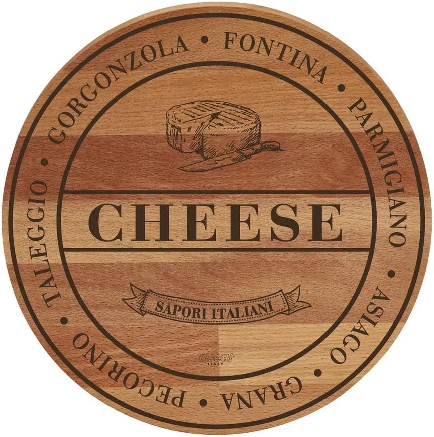 Doska z bukového dreva Bisetti Broad Cheese, 30 cm