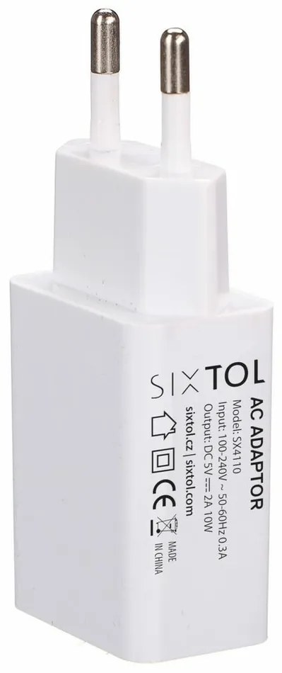 Sixtol Univerzálny USB sieťový adaptér 5V/2A, pre difuzéry  Car Flame, Bloom a Honey