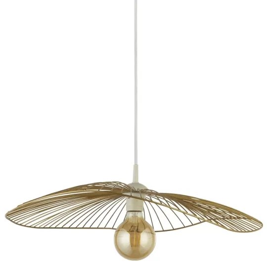 Searchlight 88550GO - Luster na lanku WAVE 1xE27/60W/230V zlatá