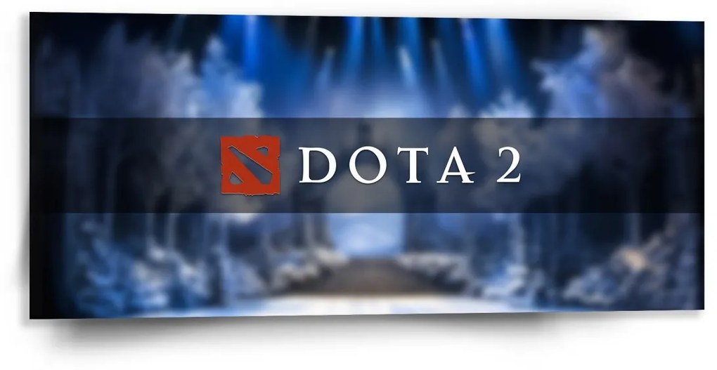 Sablio Obraz DOTA 2 Modrá - 110x50 cm