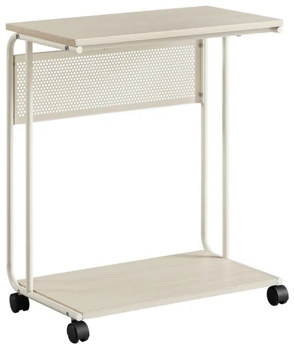 Autronic BONTEC Odkladací stolík 55x32x66cm, mdf, bielený dub, AKF-E1012 CRM Farba: Béžová
