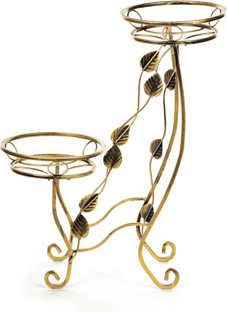 STOJAN NA KVETINÁČ JULYAN 70X50X25 CM ZLATÁ