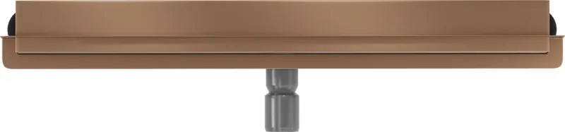 Mexen Flat Wall, sprchový žľab na stenu 2v1, 50 cm, medená matná, 1C30050