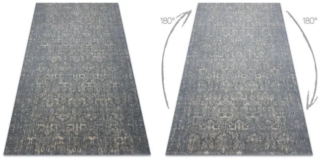 Koberec JADE 45015/900 Ornament modrý / béžový