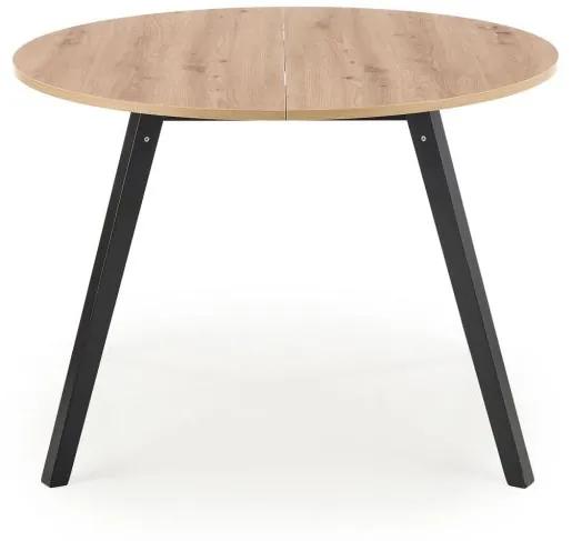 Okrúhly rozkladací jedálenský stôl RUBEN 102-142, dub artisan